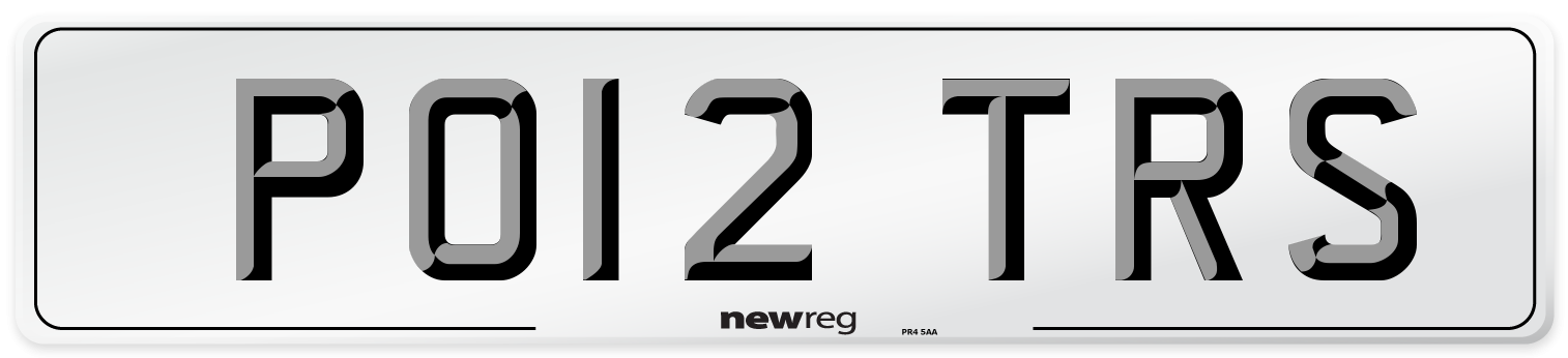 PO12 TRS Number Plate from New Reg